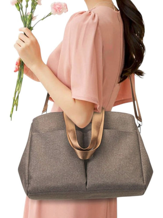 Damentasche Schultertasche Beige