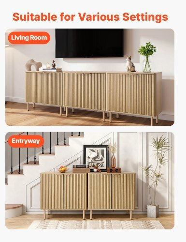 Sideboard made of Wood & Metal Oak 80x37.5x80cm