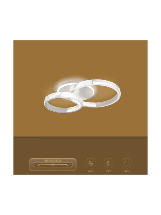 kelvo Ceiling Mount Light 60cm White with Integrated LED