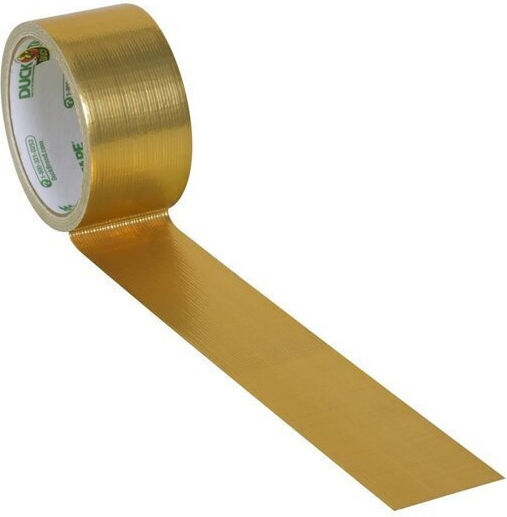Duck Tape Gold 48 Mm X 9.1 M Metallic Decorative And Strong Fabric Tape