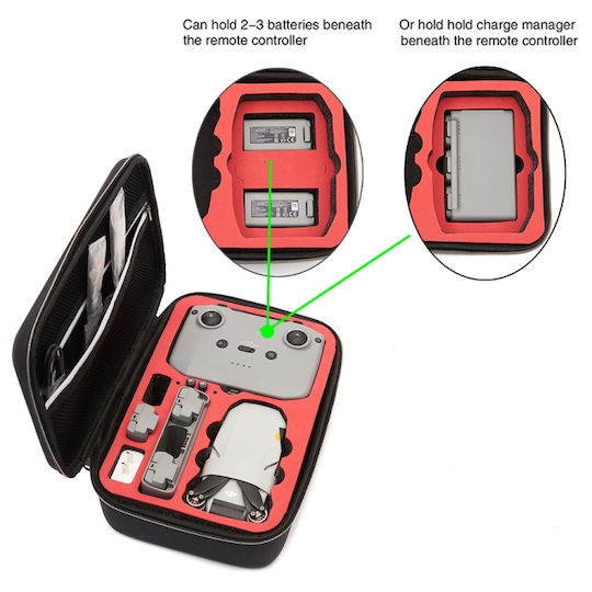 Drone Case Black for DJI Mini 2 SE 21.5x10x29.5cm