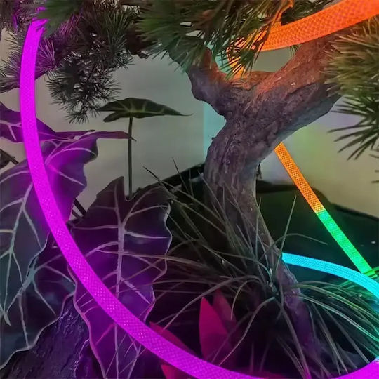 Waterproof LED Strip USB 5V RGB Light 2m Neon Flex with Power Supply & Remote Control