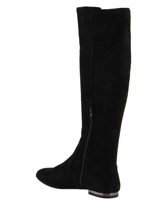 Wildleder Damenstiefel Schwarz