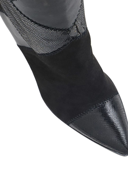 Damenstiefel mit hohem Absatz Schwarz