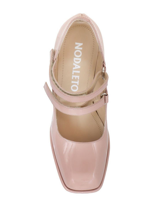Pantofi cu toc Roz