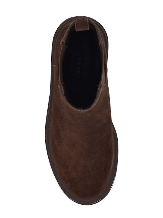 Saleema Suede Women's Ankle Boots Brown