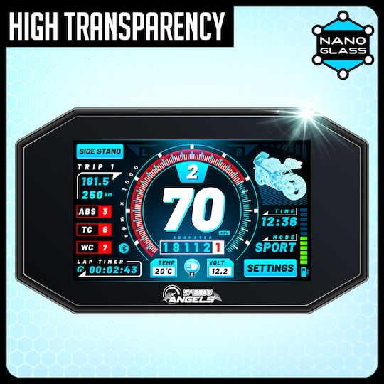 Speedo Angels Protecție instrumente motocicletă Transparent