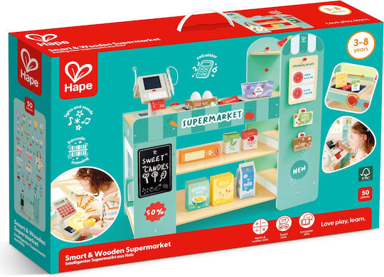 Hape Casă De Marcat Din Lemn Pentru Copii 50 Buc