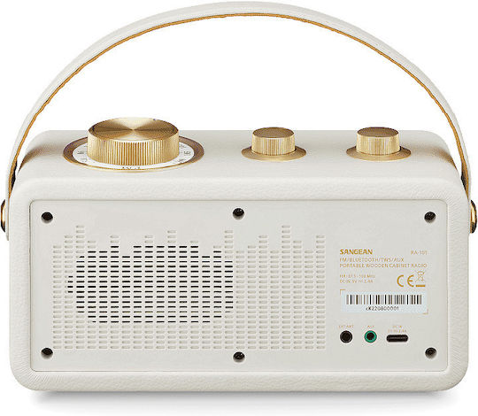 Sangean RA-101 Retro mit Bluetooth Ivory - Gold