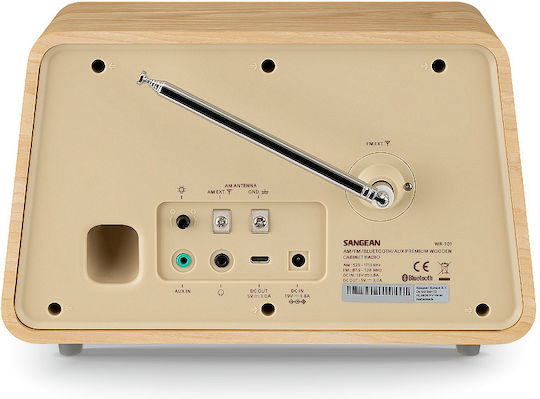 Sangean WR-101 Cu alimentare la rețea cu Bluetooth Alb