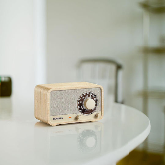 Sangean WR-8 Φορητό Ραδιόφωνο Επαναφορτιζόμενο με Bluetooth Λευκό