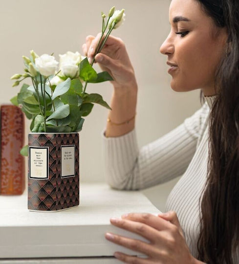 Moses Keramik Vase Braun