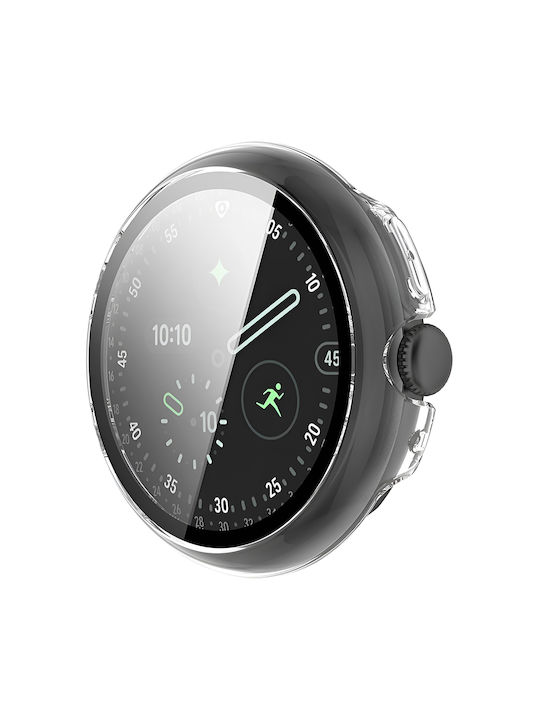 Techsuit Defense360 Pro Πλαστική Θήκη με Τζαμάκι σε Διάφανο χρώμα για Google Pixel Watch 4 41mm Techsuit Defense360 Pro Πλαστική Θήκη με Τζαμάκι σε Διάφανο χρώμα για Google Pixel Watch 4 41mm