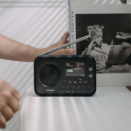 Sangean DPR-76BT Cu baterie DAB+ cu Bluetooth Metal Grey
