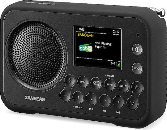 Sangean DPR-76BT Cu baterie DAB+ cu Bluetooth Metal Grey