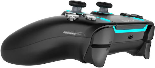 Yaxo Ασύρματο Gamepad για PS5 / PC Μαύρο
