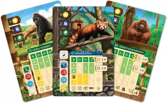 Board Game Zoo Tycoon for 1-5 Players 14+ Years Old Galakta