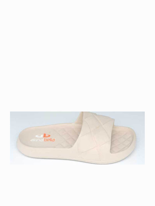 Frauen Flip Flops in Beige Farbe