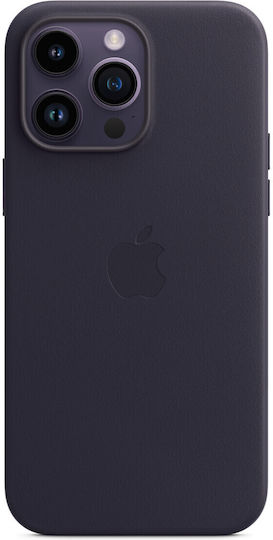 Apple Leather Case with MagSafe Back Cover Δερμάτινο Ink (iPhone 14 Pro Max)