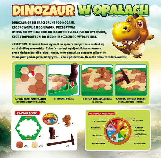 Board Game Dinosaur in Trouble for 2-4 Players 3+ Years Old GXP-855951 (PL) Lucrum Games