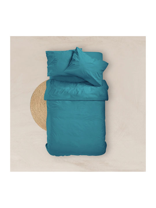 Borea Sheet for Single Bed with Elastic 100x200+25cm. petrol