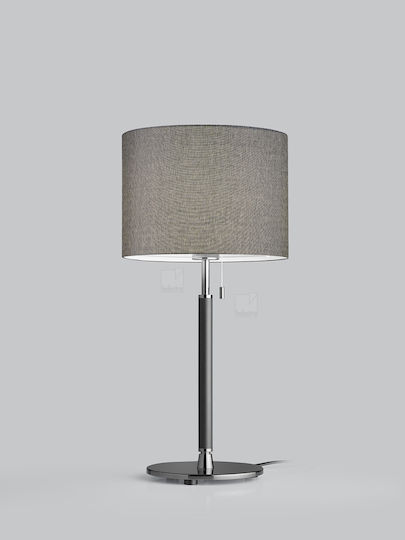 Helestra Metall Tischlampe für Fassung E27 mit Schwarz Schirm und Basis