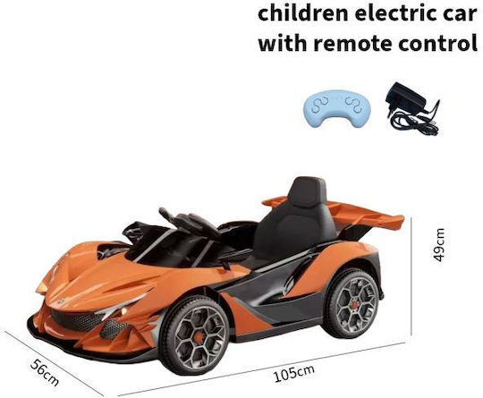 Lambo Mașină Cu Un Loc Cu Telecomandă 12 Volți Portocalie