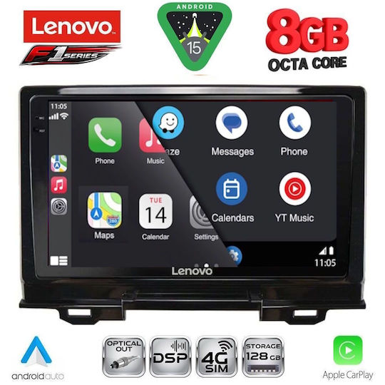 Lenovo Ηχοσύστημα Αυτοκινήτου για Honda HR-V 2021 (Bluetooth/USB/WiFi/GPS/Apple-Carplay/Android-Auto) με Οθόνη Αφής 9"
