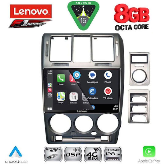 Lenovo Ηχοσύστημα Αυτοκινήτου για Hyundai Getz 2002-2011 (Bluetooth/USB/WiFi/GPS/Apple-Carplay/Android-Auto) με Οθόνη Αφής 9"