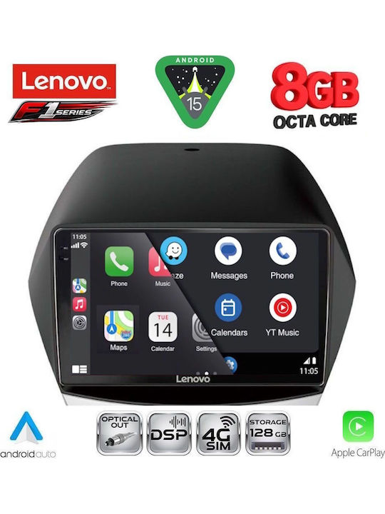 Lenovo Car Audio System for Hyundai iX35 2010-2015 Bluetooth USB Wi-Fi GPS Apple CarPlay Android Auto with 10 Inch Touch Screen LENOVO SSR 10235 CPA