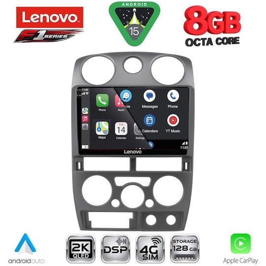 Lenovo Car Audio System Isuzu D-Max 2008-2012 (Bluetooth/USB/WiFi/GPS/Apple-Carplay/Android-Auto) with Touch Screen 9"