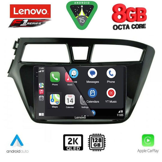 Lenovo Автомобилна Аудио Система (Блутут/USB/WiFi/GPS/Apple-Carplay/Android-Auto) с Тъчскрийн 9"