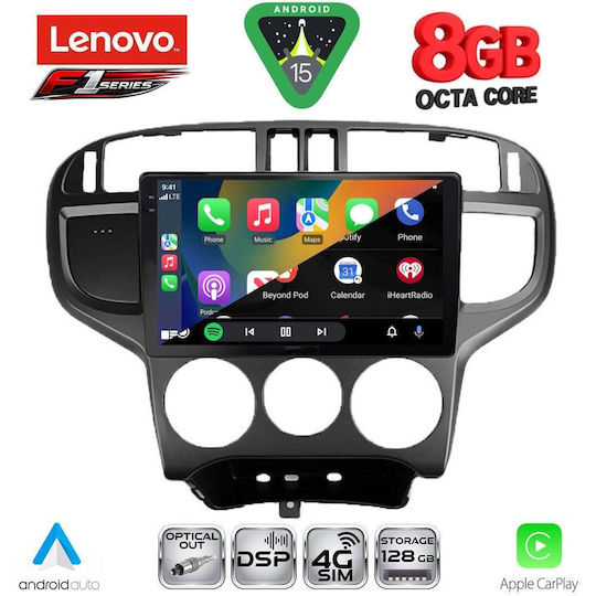 Lenovo Car Audio System for Hyundai Matrix 2001-2010 (Bluetooth/USB/WiFi/GPS/Apple-Carplay/Android-Auto) with Touch Screen 9"
