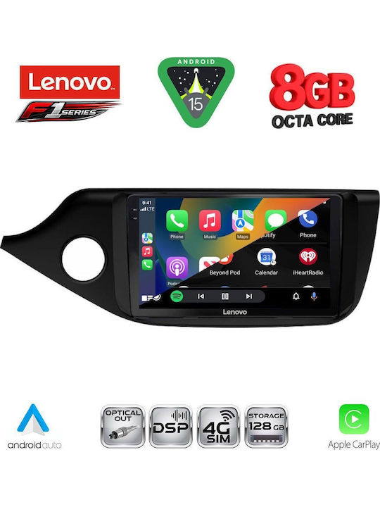 Lenovo Car Audio System for Kia Ceed 2012-2018 (Bluetooth/USB/WiFi/GPS/Apple-Carplay/Android-Auto) with Touch Screen 9"