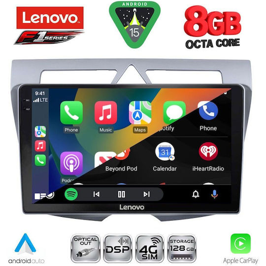 Lenovo Car Audio System for Kia Picanto 2008-2011 (Bluetooth/USB/WiFi/GPS/Apple-Carplay/Android-Auto) with Touch Screen 9"