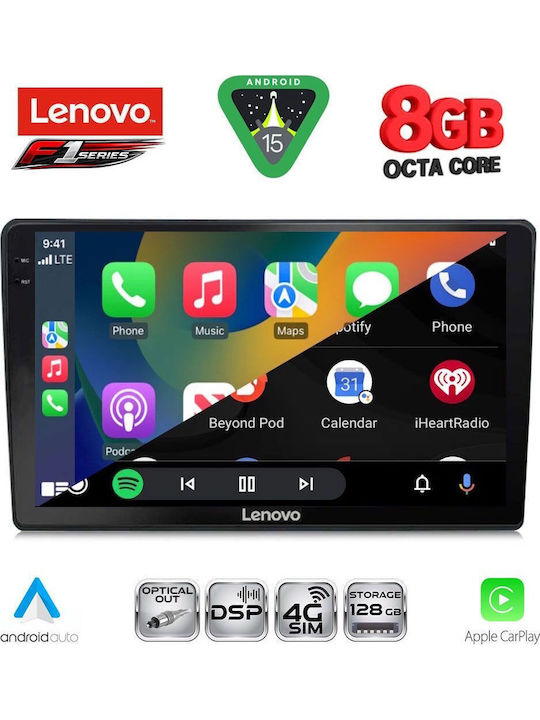 Lenovo Car Audio System for Mazda 2 2002-2007 (Bluetooth/USB/WiFi/GPS/Apple-Carplay/Android-Auto) with Touch Screen 9"