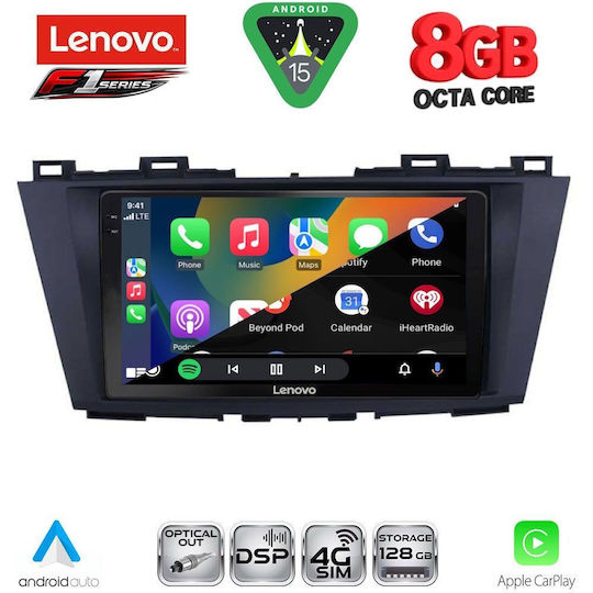 Lenovo Ηχοσύστημα Αυτοκινήτου για Mazda 5 2011-2020 (Bluetooth/USB/WiFi/GPS/Apple-Carplay/Android-Auto) με Οθόνη Αφής 9"