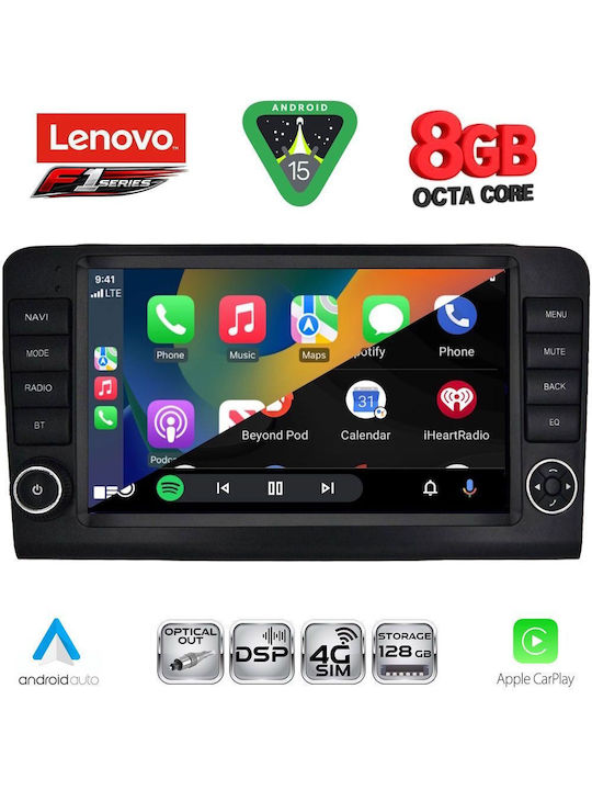 Lenovo Car Audio System for Mercedes-Benz ML / GL Class 2005-2011 (Bluetooth/USB/WiFi/GPS/Apple-Carplay/Android-Auto) with Touch Screen 9"