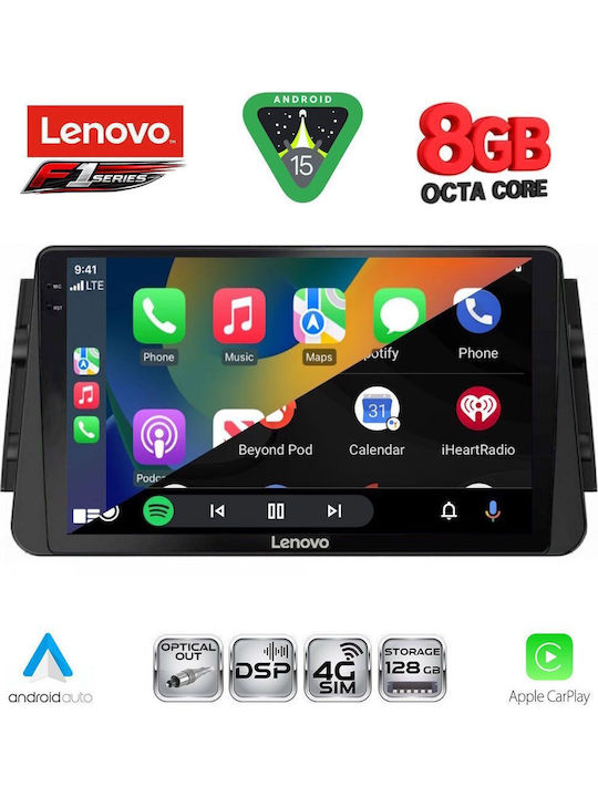 Lenovo Car Audio System for Nissan Micra 2017 (Bluetooth/USB/WiFi/GPS/Apple-Carplay/Android-Auto) with Touch Screen 9"