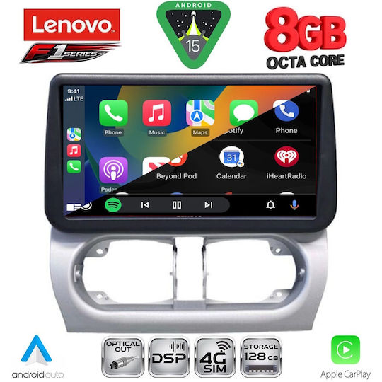 Lenovo Car Audio System for Opel Corsa / Tigra 2000-2006 (Bluetooth/USB/WiFi/GPS/Apple-Carplay/Android-Auto) with Touch Screen 9"