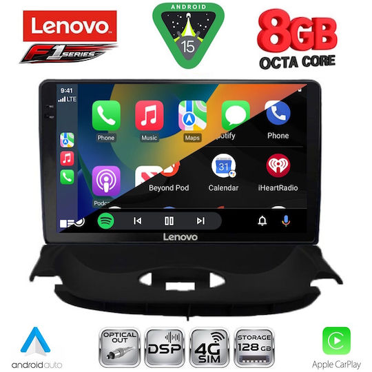 Lenovo Car Audio System for Opel Corsa / Tigra 2000-2006 (Bluetooth/USB/WiFi/GPS/Apple-Carplay/Android-Auto) with Touch Screen 9"
