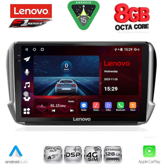 Lenovo Car Audio System for Opel Corsa / Tigra 2000-2006 (Bluetooth/USB/WiFi/GPS/Apple-Carplay/Android-Auto) with Touch Screen 9"