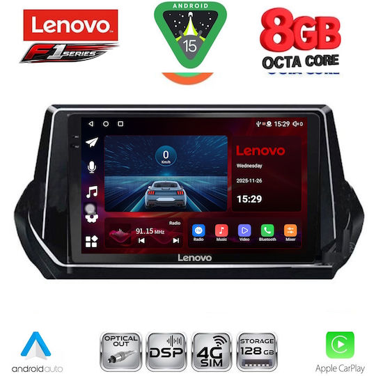 Lenovo Car Audio System for Opel Corsa / Tigra 2000-2006 (Bluetooth/USB/WiFi/GPS/Apple-Carplay/Android-Auto) with Touch Screen 9"