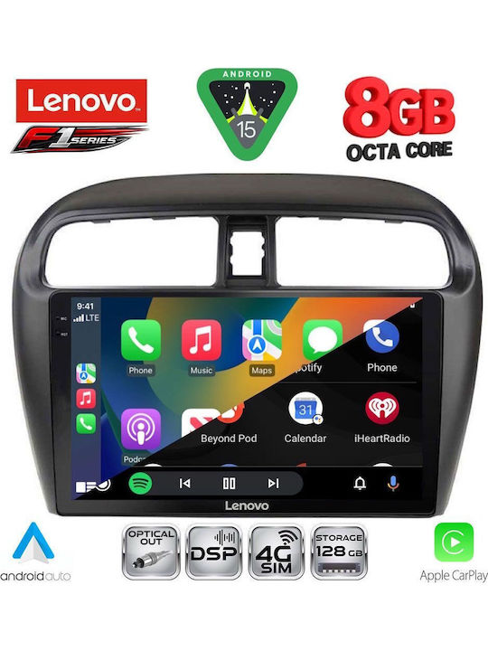 Lenovo Car Audio System for Mitsubishi Space Star 2013-2020 (Bluetooth/USB/WiFi/GPS/Apple-Carplay/Android-Auto) with Touch Screen 9"