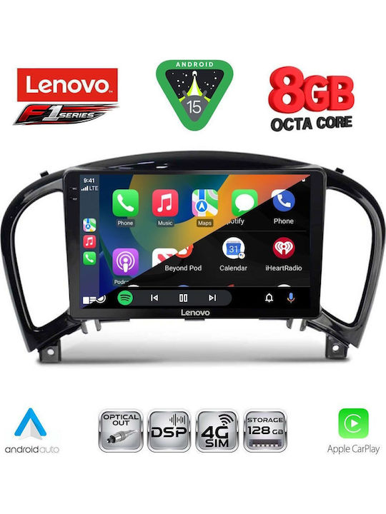 Lenovo Car Audio System for Nissan Juke 2009-2020 (Bluetooth/USB/WiFi/GPS/Apple-Carplay/Android-Auto) with Touch Screen 9"