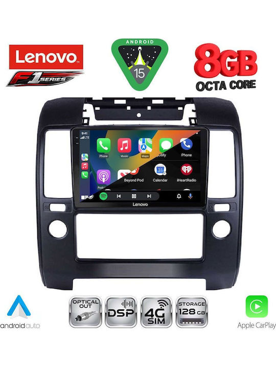 Lenovo Car Audio System for Nissan Navara 2006-2011 (Bluetooth/USB/WiFi/GPS/Apple-Carplay/Android-Auto) with Touch Screen 9"