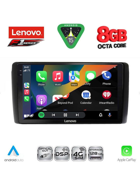 Lenovo Car Audio System for Nissan Leaf 2009-2017 (Bluetooth/USB/WiFi/GPS/Apple-Carplay/Android-Auto) with Touch Screen 9"