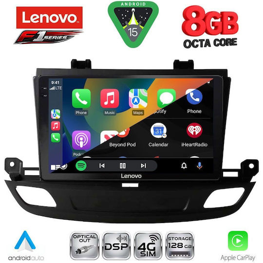 Lenovo Car Audio System for Opel Insignia 2018 (Bluetooth/USB/WiFi/GPS/Apple-Carplay/Android-Auto) with Touch Screen 9"