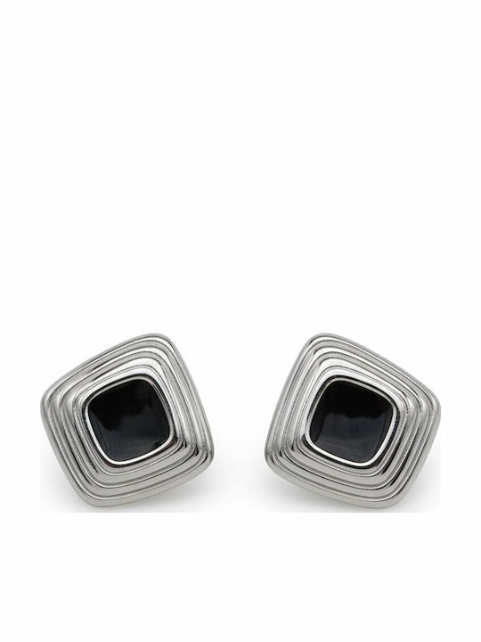 Awear Steel Stud Earrings Black