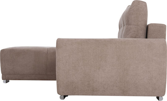 Comfyra Ecke Sofa Sofa mit Linke Ecke & Stauraum Beige 268x180x83cm
